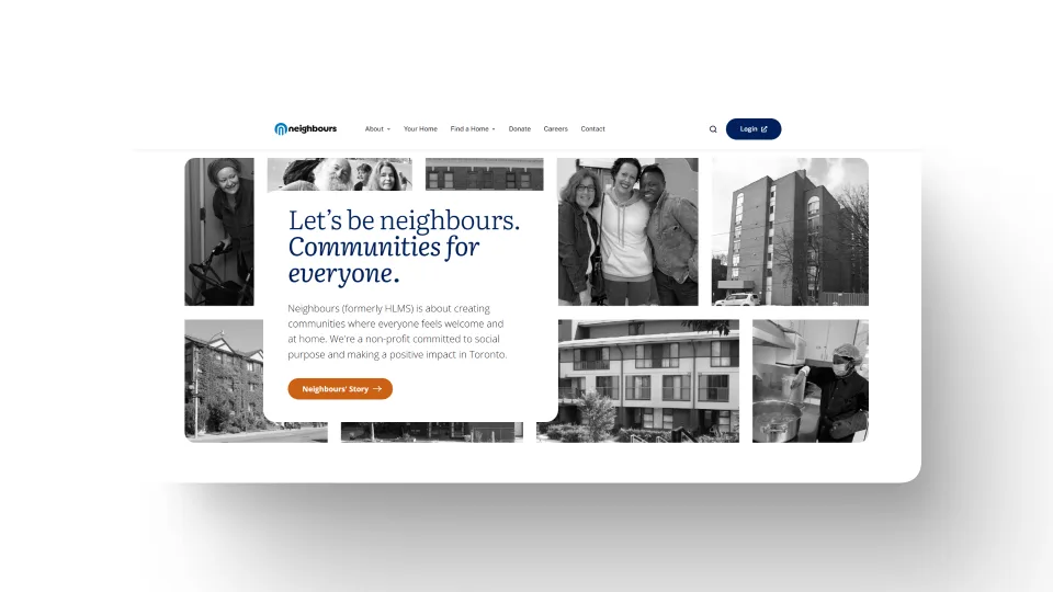Neighbours Community Homes — mockup 1