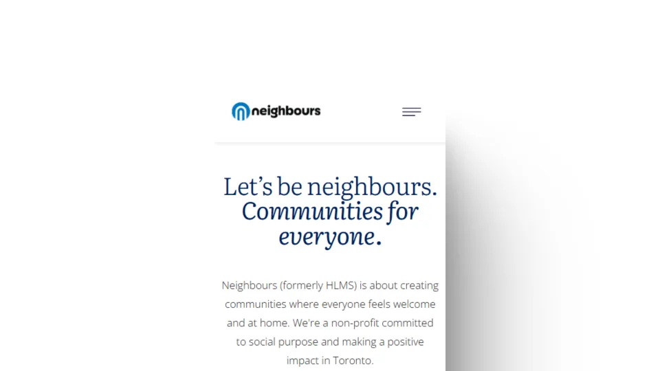 Neighbours Community Homes — mockup 12