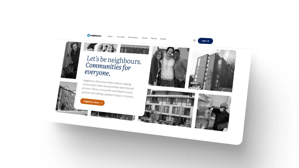 Neighbours Community Homes — mockup 3