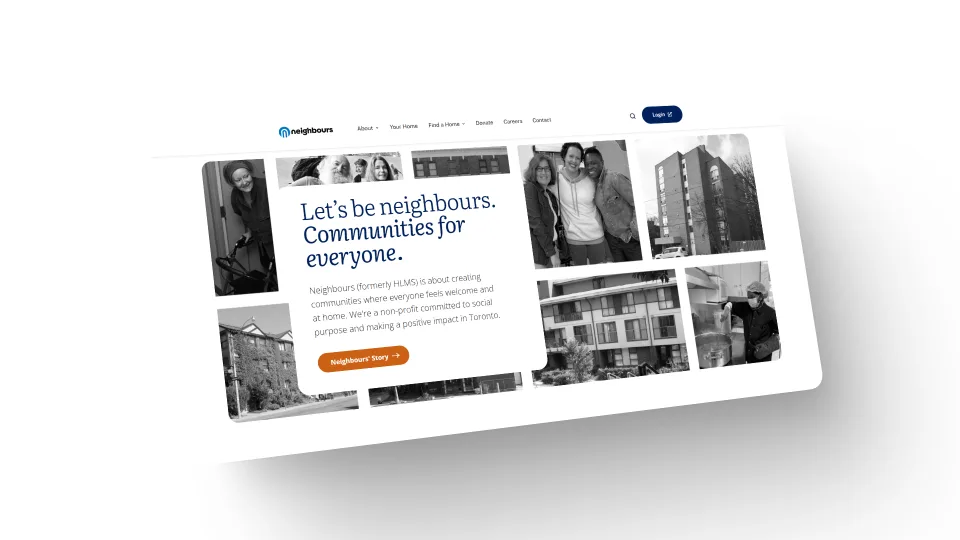 Neighbours Community Homes — mockup 4
