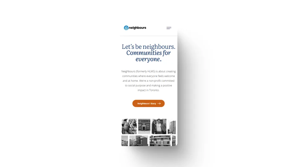 Neighbours Community Homes — mockup 8