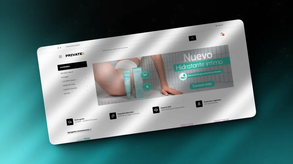 Privatex Shop — mockup 2
