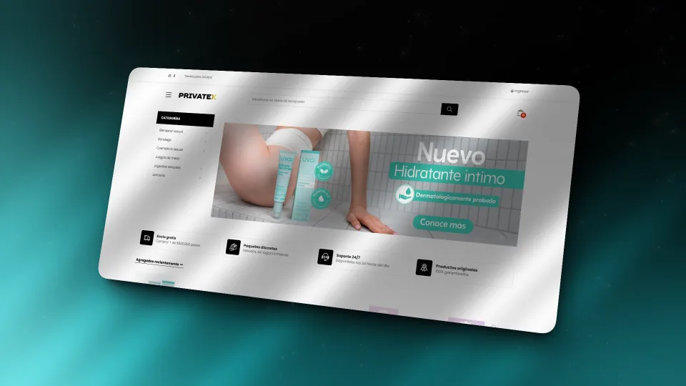 Privatex Shop — mockup 3